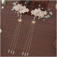 Chinese Flower Hair Clip Non-slip Duck Billed Hair Accessory