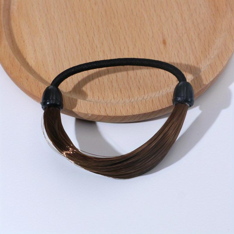 4pcs Braided Elastic Hair Rope Ponytail Holder Rubber Band