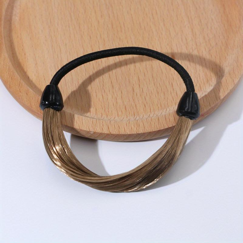 4pcs Braided Elastic Hair Rope Ponytail Holder Rubber Band