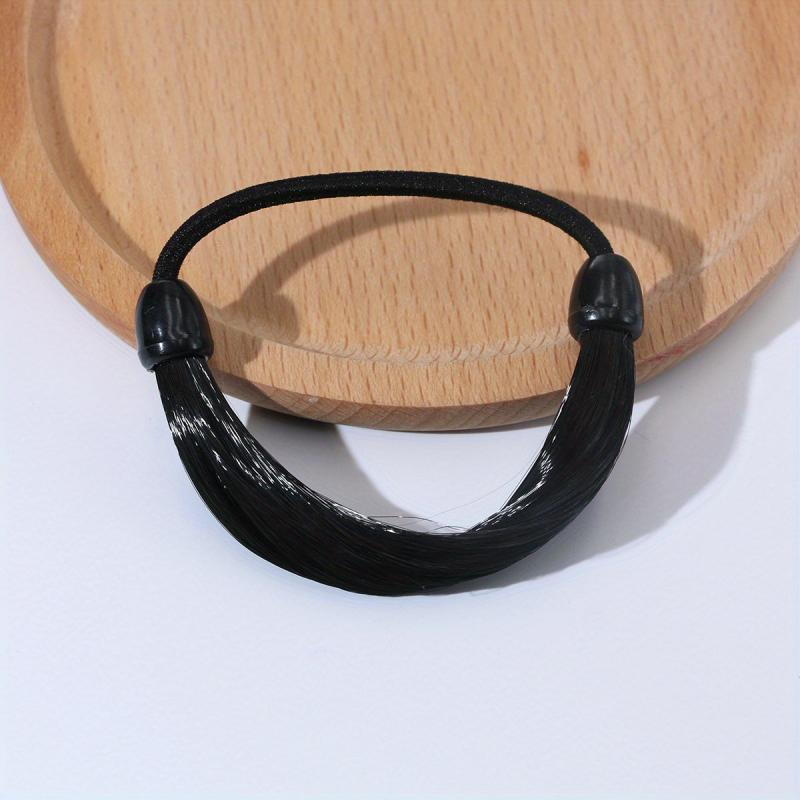 4pcs Braided Elastic Hair Rope Ponytail Holder Rubber Band