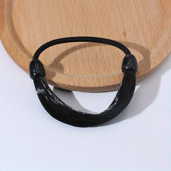 4pcs Braided Elastic Hair Rope Ponytail Holder Rubber Band