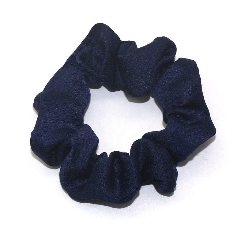 Fabric Hair Scrunchies For Women Girls Sleep Soft Solid Scrunchie