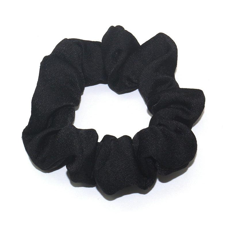 Fabric Hair Scrunchies For Women Girls Sleep Soft Solid Scrunchie