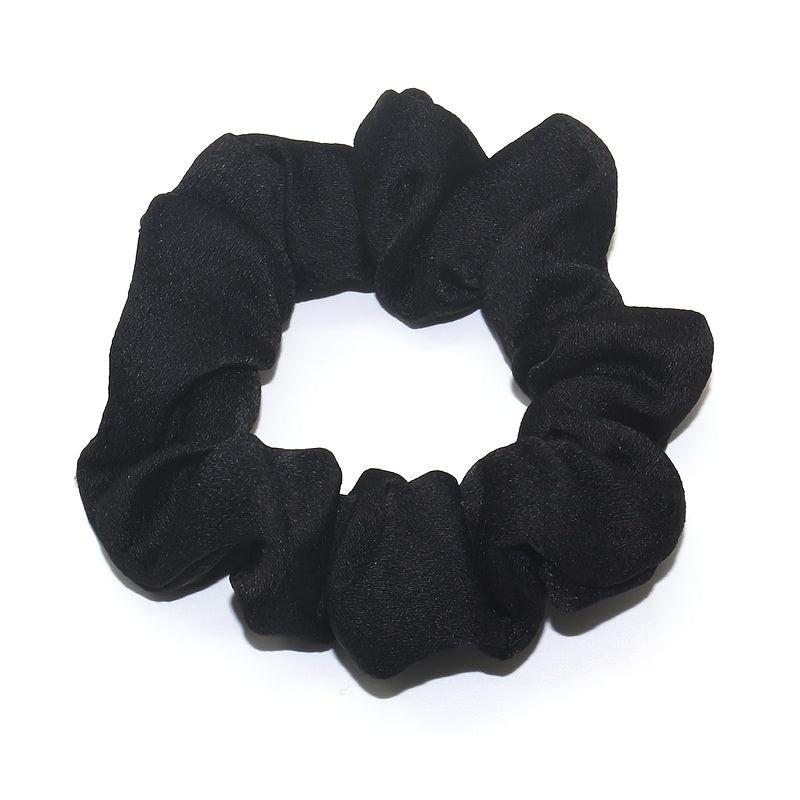 Fabric Hair Scrunchies For Women Girls Sleep Soft Solid Scrunchie