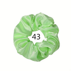 Satin Fabric Large Scrunchie Hair Rope Sport Headwear Non Slip Hair Accessories