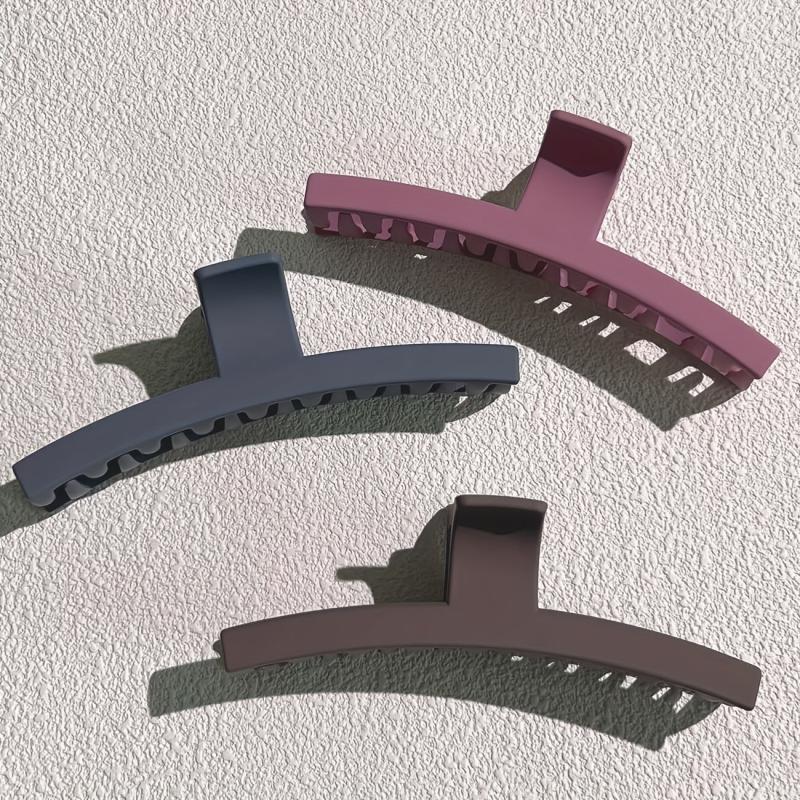 6pcs Large Hair Claw Frosted Non slip Shark Claw Hair Accessories
