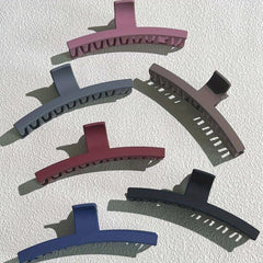 6pcs Large Hair Claw Frosted Non slip Shark Claw Hair Accessories