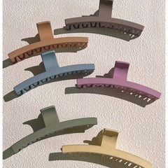 6pcs Large Hair Claw Frosted Non slip Shark Claw Hair Accessories