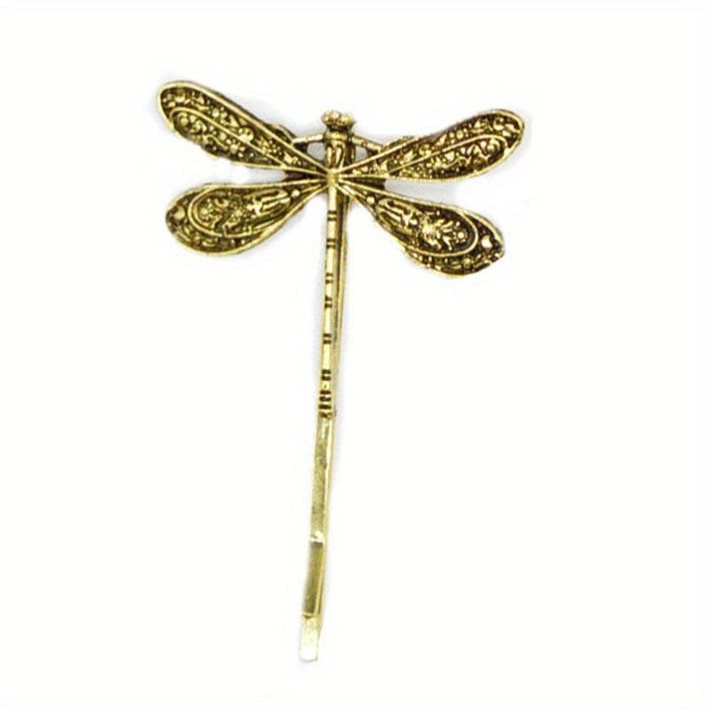 Metal Dragonfly Hair Clip Vintage Silvery Punk Hairclip Barrette