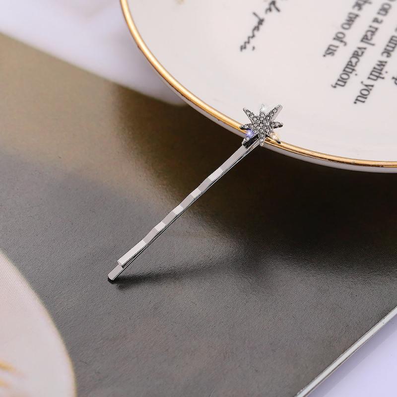 Silver Moon Star Hair Pin Set Silver Hair Clip Set