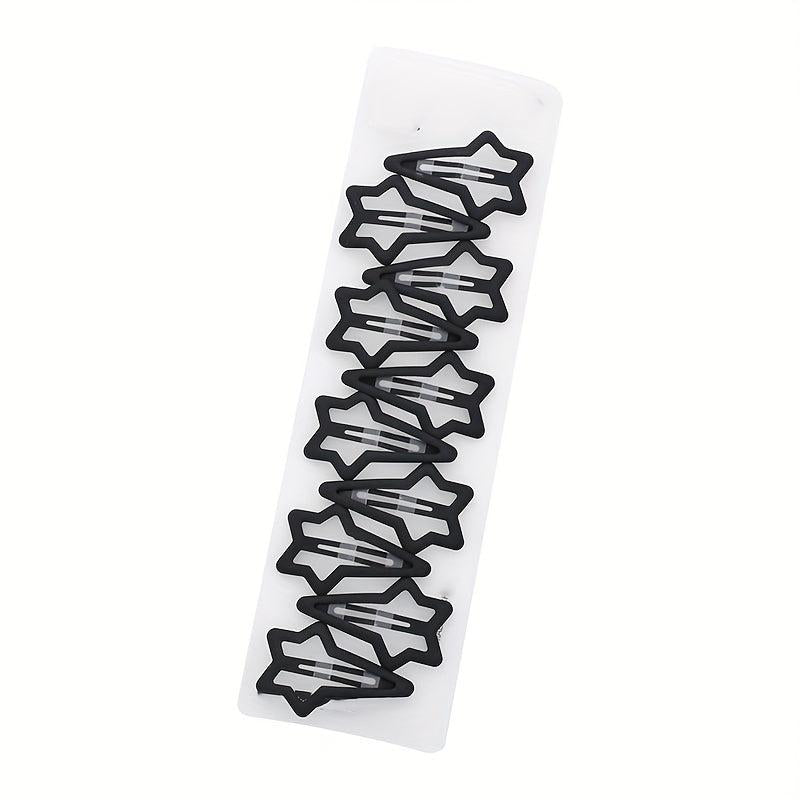10pcs Star Hair Clip Snap Clip Minimalist Headwear Hair Accessories