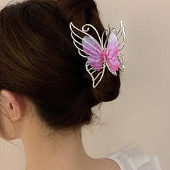 Alloy Butterfly Hair Claw Woman Hair Accessories Shark Claw