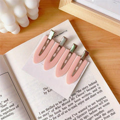 4pcs Seamless Hair Clips Bangs Barrette Hairpins