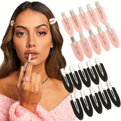 4pcs Seamless Hair Clips Bangs Barrette Hairpins
