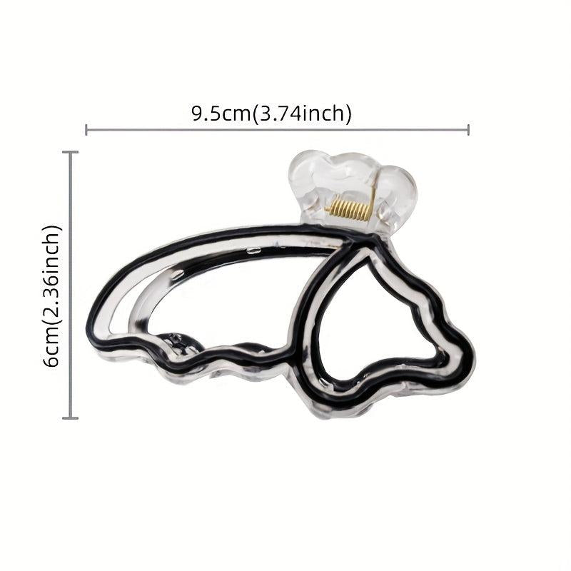 Enamel Butterfly Wing Hair Claw for Girls