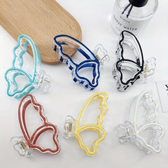 Enamel Butterfly Wing Hair Claw for Girls