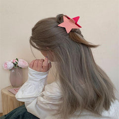 Star Shape Hair Clip Back Head Clip Ponytail Holder Sweet Hair Accessories