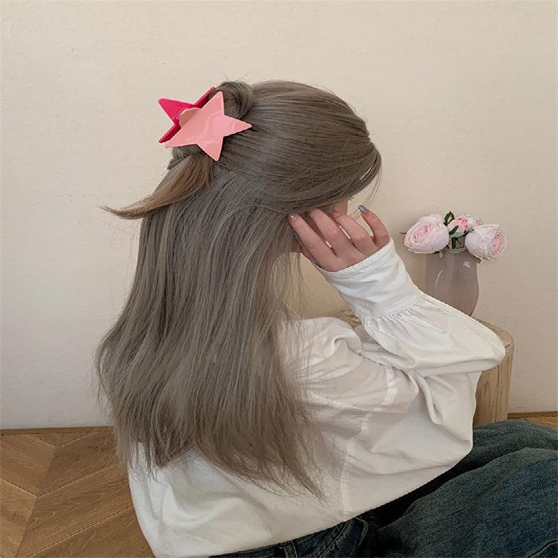 Star Shape Hair Clip Back Head Clip Ponytail Holder Sweet Hair Accessories