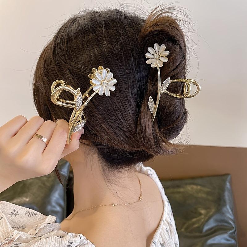 Sunflower Hair Claw Clip Non Slip Strong Hold Grip Hair Jaw Clip