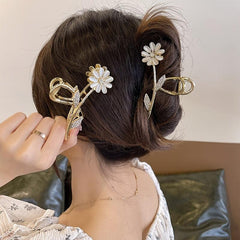 Sunflower Hair Claw Clip Non Slip Strong Hold Grip Hair Jaw Clip