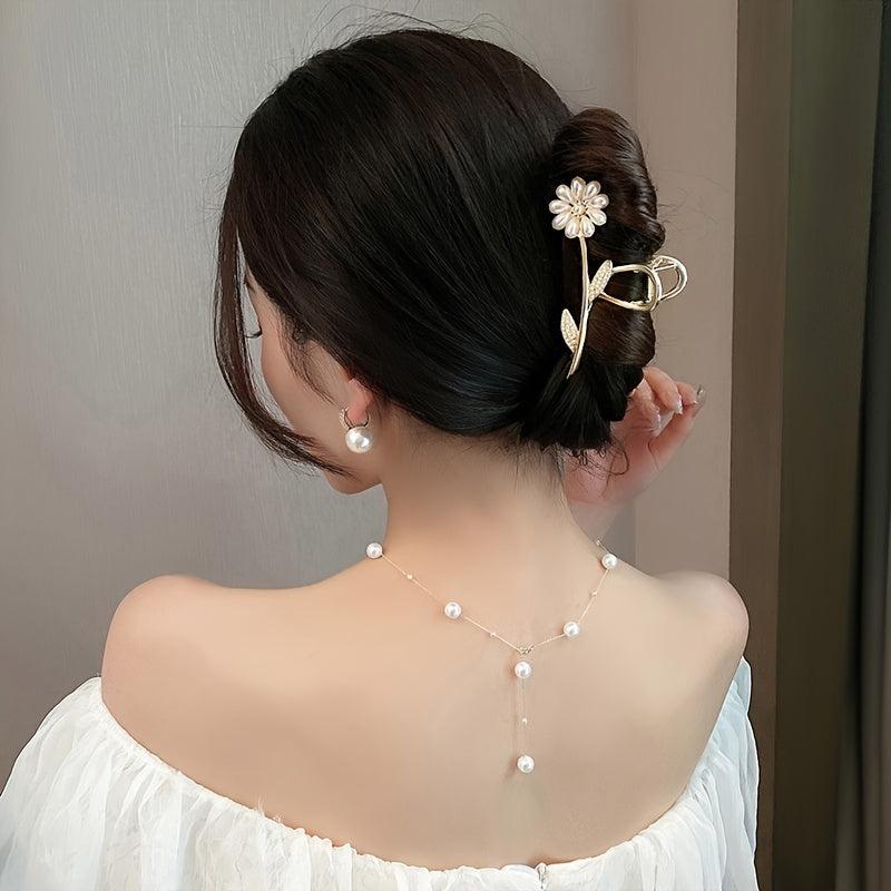 Sunflower Hair Claw Clip Non Slip Strong Hold Grip Hair Jaw Clip
