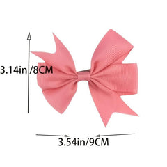 Colorful Solid Bow Hair Clip Non Slip Strong Hold Hair Accessories
