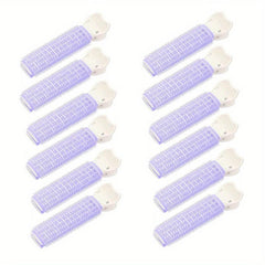 12PCS Hair Rollers With Clip Volumizing Hair Root Clips Bangs Curler