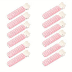 12PCS Hair Rollers With Clip Volumizing Hair Root Clips Bangs Curler