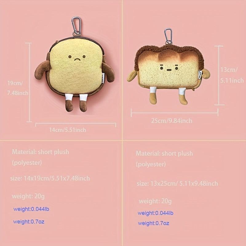Cartoon Bread Shape Tote Bag Shoulder Bag for Students