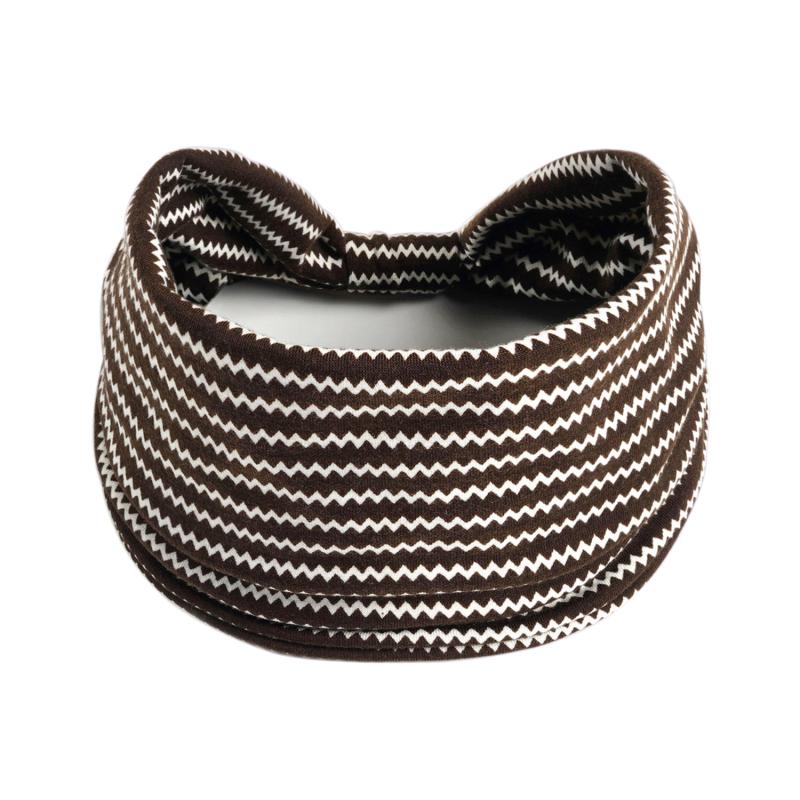 Striped Pattern Yoga Sports Headband Wide Stretchy Hairband