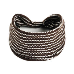 Striped Pattern Yoga Sports Headband Wide Stretchy Hairband