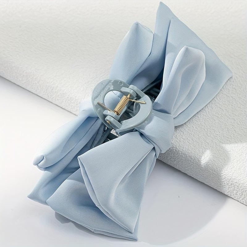 Large Bowknot Hair Claw Clip Strong Hold Grip Hair Jaw Clip