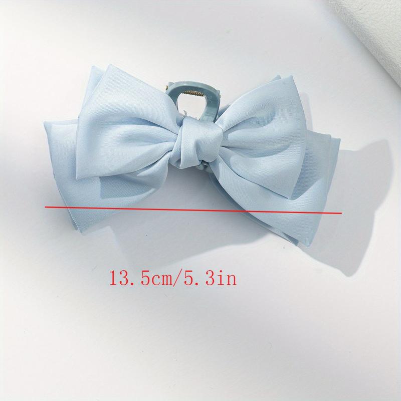 Large Bowknot Hair Claw Clip Strong Hold Grip Hair Jaw Clip
