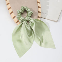 Silk Scarf Hair Tie Non Slip Scrunchie Ponytail Holder Elastic Headwear