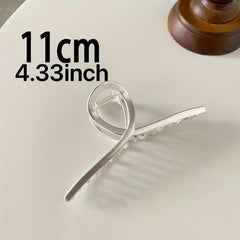 Golden Metal Rhinestone Hair Clip Hair Claw Shark Claw Hair Accessories