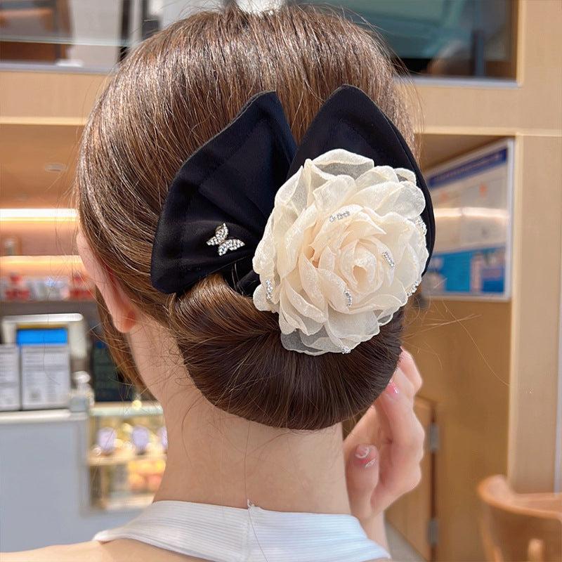 Flower & Bow Hair Bun Maker Hair Curler Hair Accessory