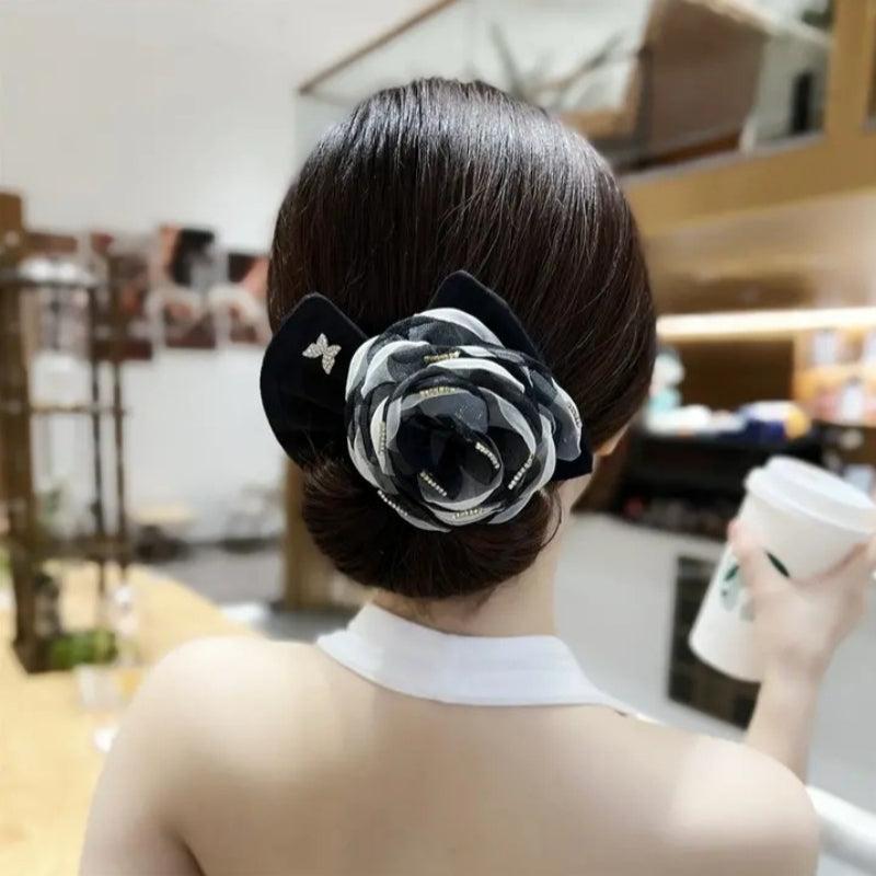 Flower & Bow Hair Bun Maker Hair Curler Hair Accessory
