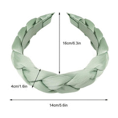 80s Retro Style Headbands For Women Satin Cloth Elastic Cross Fabric Hair Band