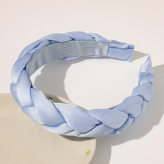 80s Retro Style Headbands For Women Satin Cloth Elastic Cross Fabric Hair Band