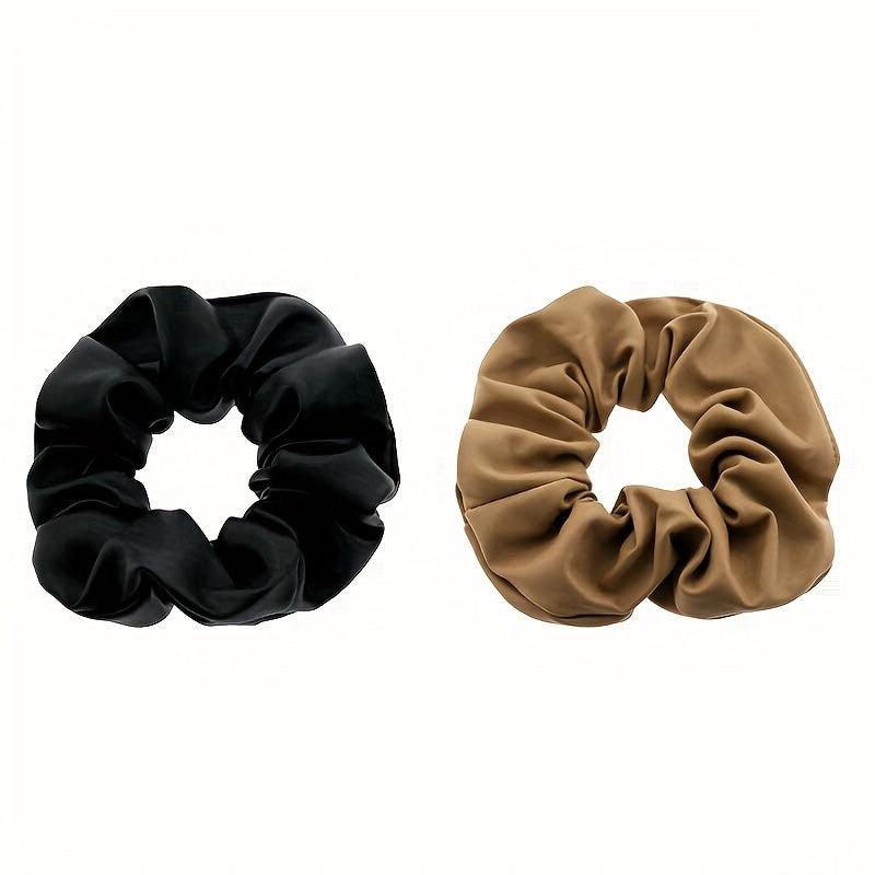 20PCS Pu Leather Hair Tie Scrunchie Hair Rope For Women