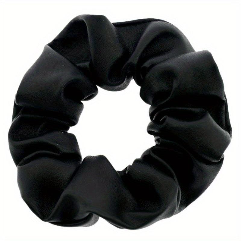 20PCS Pu Leather Hair Tie Scrunchie Hair Rope For Women