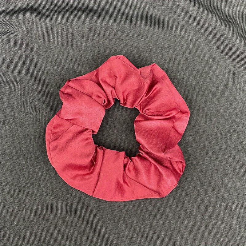 Solid Silk Hair Tie Ponytail Holder Vintage Hair Accessory