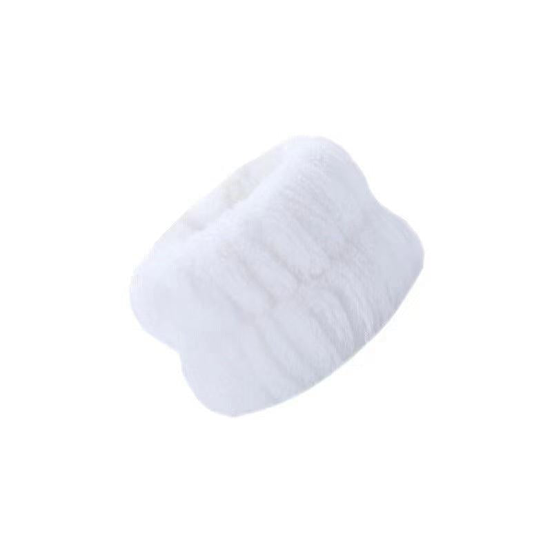 Plush Solid Bath Wrist Band Elastic Absorbent Washband