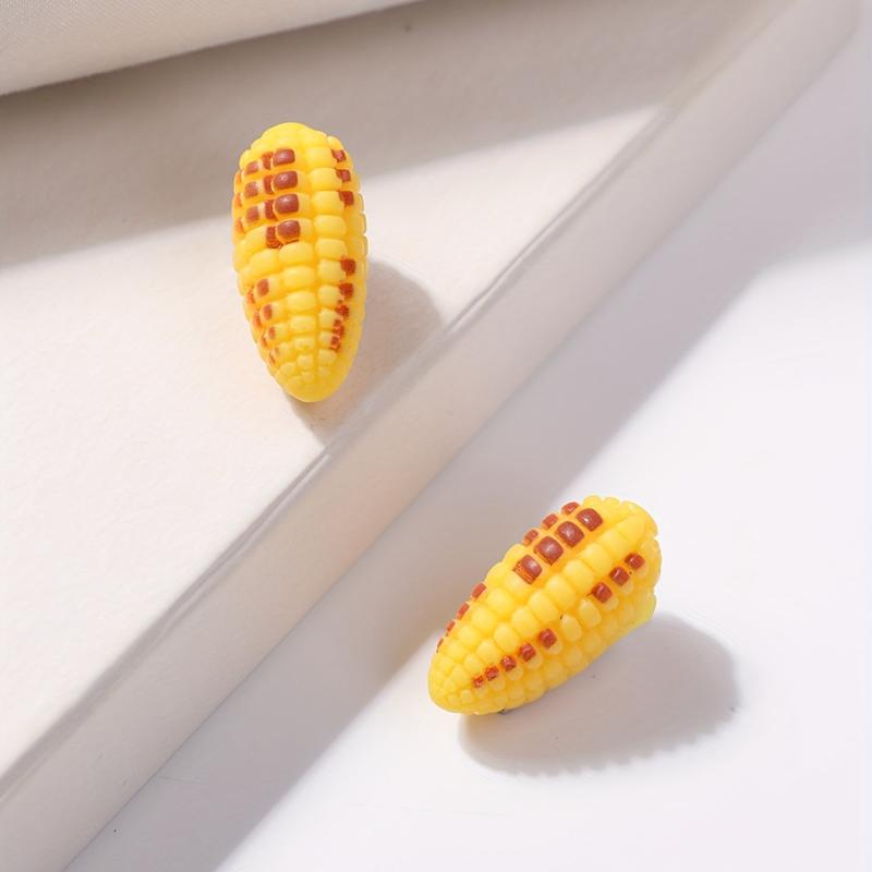 2pcs Corn Hair Clips Fun Food Barrette Hair Accessory