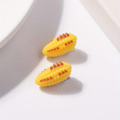 2pcs Corn Hair Clips Fun Food Barrette Hair Accessory