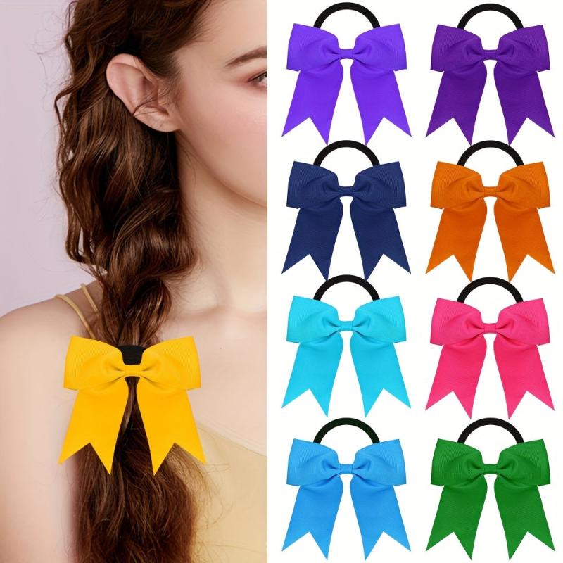 Y2K Girls Bowknot Hair Tie Elastic Hair Rope Women Hair Accessories