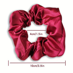 Solid Satin Hair Rope Ponytail Holder Hair Accessories