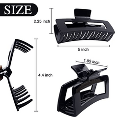 4pcs Large Hair Claw Clip Square Jaw Clip Hair Accessories