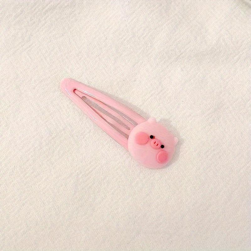 Cartoon Pig Hairpins Creative Girls Hair Accessories