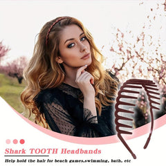 Solid Teeth Hair Band Headband Nonslip Hair Band For Skincare